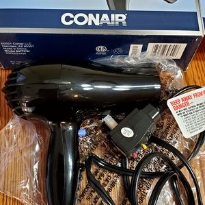 New open box Conair 1875 hair dryer missing concentrator pictured